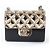 Collana portapillole matelassé Chanel B22P Nero D'oro