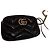 Borsa a tracolla Gucci Marmont in vernice nera Nero