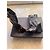 Botas Louis Vuitton Patti Pretas de Couro e Lona Monogram Preto - vista 2