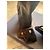Botas Louis Vuitton Patti Pretas de Couro e Lona Monogram Preto - vista 3