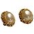 Timeless Orecchini a clip in perla finta a cerchio Chanel D'oro - vista 4