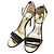 Sandali con tacco alto in nubuck ITL HAMPTON di Coach Nero