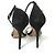 Sandali con tacco alto in nubuck ITL HAMPTON di Coach Nero - vista 3