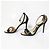 Sandali con tacco alto in nubuck ITL HAMPTON di Coach Nero - vista 4