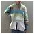 Autre Marque Ray BEAMS Gradation Rundhals-Pullover Strickoberteil Grün - Ansicht 3