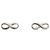 Boucles d'oreilles en argent sterling Infinity de Tiffany & Co.