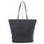 Bolso tote de cuero con detalles de cuero y logo triangular Prada 1BG189 Negro - vista 2