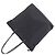 Bolso tote de cuero con detalles de cuero y logo triangular Prada 1BG189 Negro - vista 6