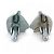 Hermès HERMES Bijou Terry Fantais Gemelli Design Cavallo Argento - vista 2