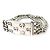 Pulsera charm en plata SV925 con patrón GG y calavera Gucci Ghost