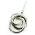 Tiffany & Co Collana in metallo 925 Tiffany 1837 con cerchi intrecciati Argento D'oro