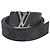 Gürtel aus Monogram Eclipse Canvas und Leder von Louis Vuitton Monogramm
