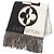 Sciarpa in lana e cashmere con frange Duo Infinity di Louis Vuitton Nero