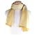 Hermès Sciarpa in seta angora con stampa di cervo HERMES Giallo - vista 2