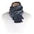 Hermès Sciarpa in seta e angora HERMES Blu navy  - vista 3