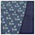 Hermès Sciarpa in seta e angora HERMES Blu navy  - vista 5