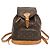 Mochila Montsouris MM Monograma Louis Vuitton para mulheres Marrom