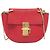 Borsa a spalla in pelle Chloé Drew per donna Rosso