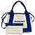 Borsa Cabas XS Balenciaga in blu navy Bianco sporco