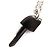 Hermès HERMES Clé Cheval Pendant Necklace Black Silvery - view 3