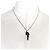 Hermès HERMES Clé Cheval Pendant Necklace Black Silvery - view 4
