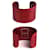 Bracelet jonc en aluminium Evelyne d'Hermès Rouge  - vue 2
