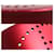 Bracelet jonc en aluminium Evelyne d'Hermès Rouge  - vue 4
