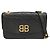 Borsa a Spalla con Catena BB Logo di Balenciaga Nero