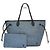 Borsa tote Neverfull MM in denim Epi Louis Vuitton Nero Blu