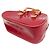 Borsa Summit Drive in Monogram Vernis di Louis Vuitton Rosso - vista 3