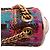 Borsa a spalla Gucci GG Marmont Tweed media rosa - vista 9