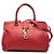 Borsa tote Downtown in pelle rossa baby Monogram Saint Laurent Rosso