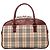 Borsa a mano in tela check beige Burberry