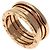 Bulgari Anello B-zero1 3 bande in oro rosa 18K di Bvlgari D'oro