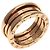 Bulgari Anello B-zero1 3 bande in oro rosa 18K di Bvlgari D'oro - vista 2