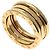 Bulgari Anello Bvlgari B-zero1 a 2 bande in oro giallo 18K D'oro