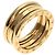 Bulgari Anello Bvlgari B-zero1 a 2 bande in oro giallo 18K D'oro - vista 2
