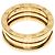 Bulgari Anello Bvlgari B-zero1 a 2 bande in oro giallo 18K D'oro - vista 4