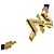 Bracciale charm Louis Vuitton LV Vault Upside Down #19 D'oro - vista 4