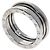 Bulgari Anello Bvlgari B-zero1 2-Band in oro bianco 18K D'oro