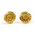 Vintage Gold Clip Ohrringe von Chanel Golden
