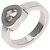 Anel Coração Happy Diamonds Chopard em Ouro Branco 18K - vista 2