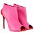 Botines peep toe Alexander McQueen - '10s Rosa - vista 2
