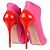 Botines peep toe Alexander McQueen - '10s Rosa - vista 4