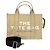 Sac fourre-tout en toile Marc Jacobs Beige Noir Marron