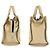 Sac fourre-tout en toile Marc Jacobs Beige Noir Marron - vue 8
