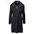 Abrigo Miu Miu con capucha con cremallera - '10s Negro