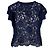 Valentino Garavani Top de Encaje Valentino - Años 10 Azul Azul marino - vista 2