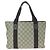 Gucci GG Supreme Canvas Leather Tote Bag Brown - view 2