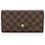 Portafoglio Sarah Damier Ebene Louis Vuitton Marrone